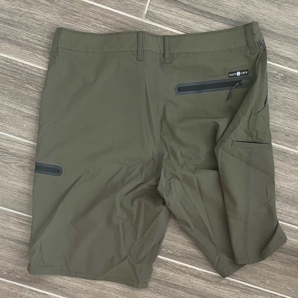 Salty Crew Olive Hybrid Performance Shorts - Picture 3 of 3